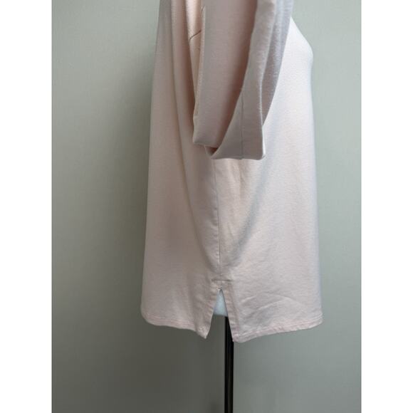 EILEEN FISHER Women’s Sz M Turtleneck Tencel Lyocell Light Pink Very Soft Top - Picture 5 of 13